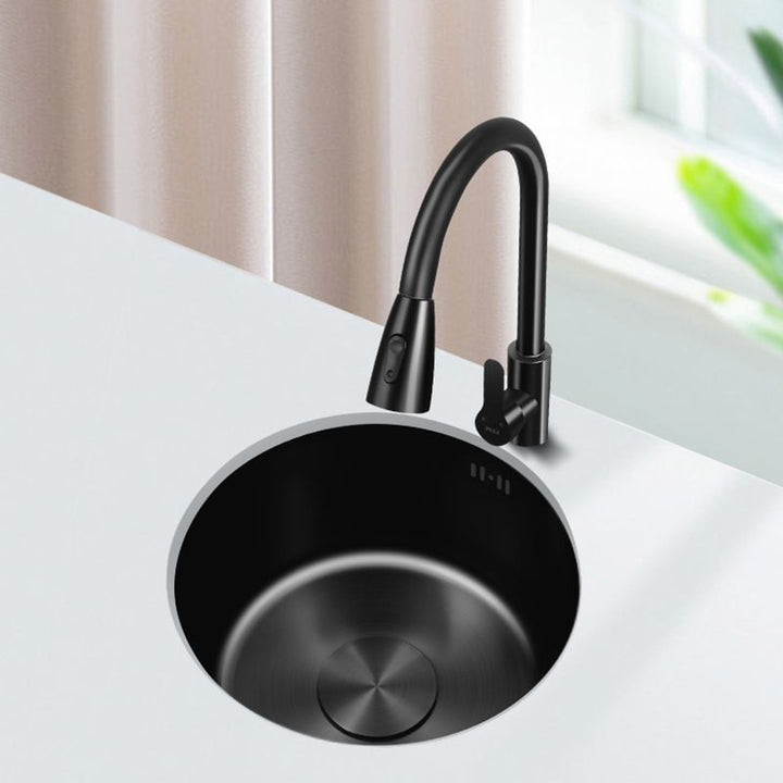 BowLift | Classic Round Wash Basin Stainless Steel Built-in Basin Non-slip Round Basin for the Kitchen