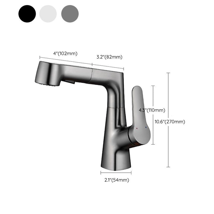 BowLift | Pull-out Vessel Faucet Modern Sink Faucet with a Single Lever Handle