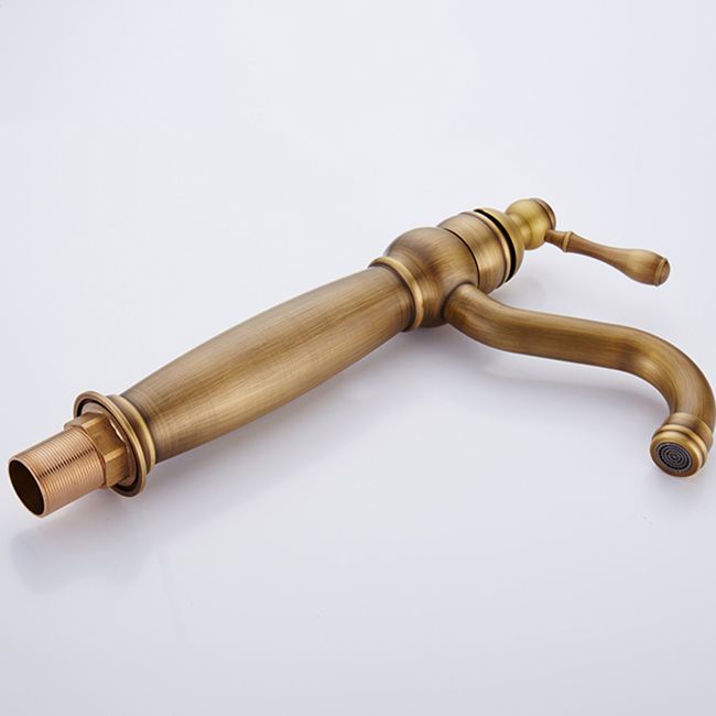 BowLift | Round Basin Faucet Bathroom Faucet Single Lever High Arc Basin Faucet
