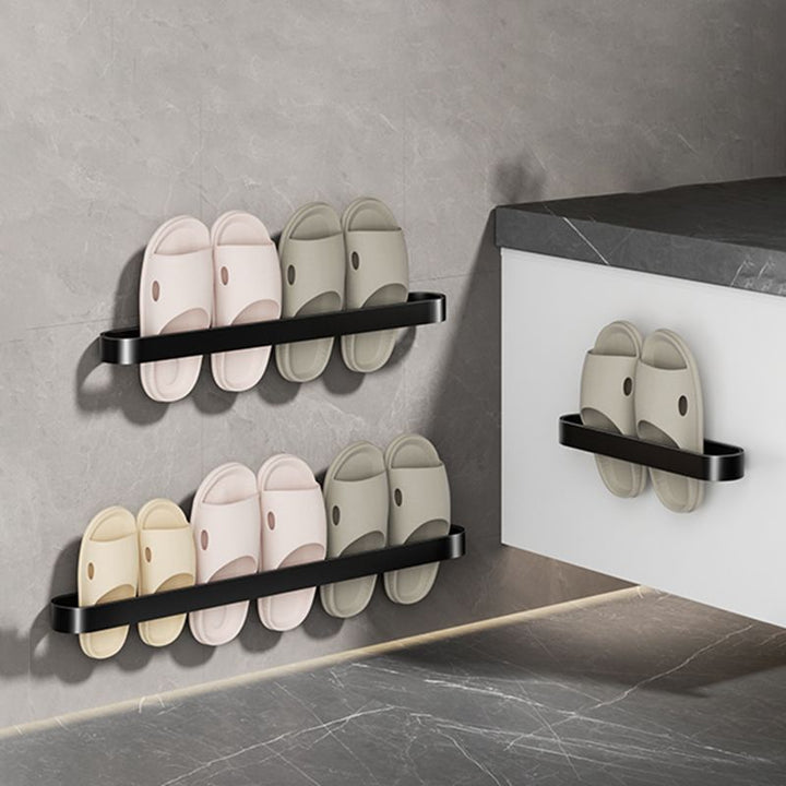 BowLift | Minimalist Bathroom Accessory Set Metal Slipper Rack/Towel Holder