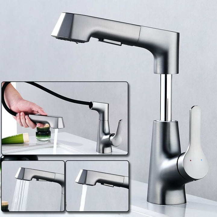 BowLift | Modern Faucet Solid Copper Centerset Bathroom Faucet