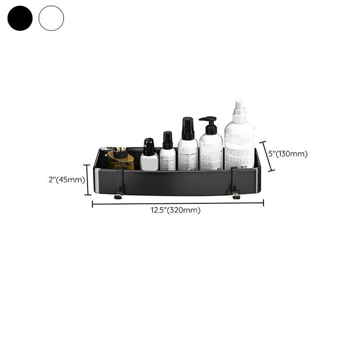 BowLift | Modern Black-White Metal Bath Hardware Set Bath Shelf Bathroom Hardware Set