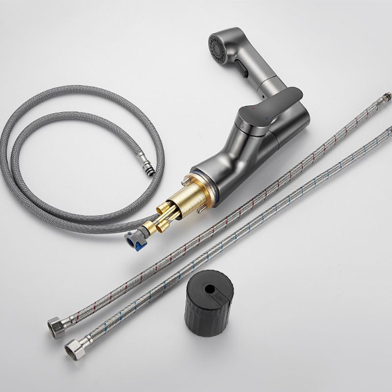 BowLift | Pull-out Vessel Faucet Modern Sink Faucet with a Single Lever Handle