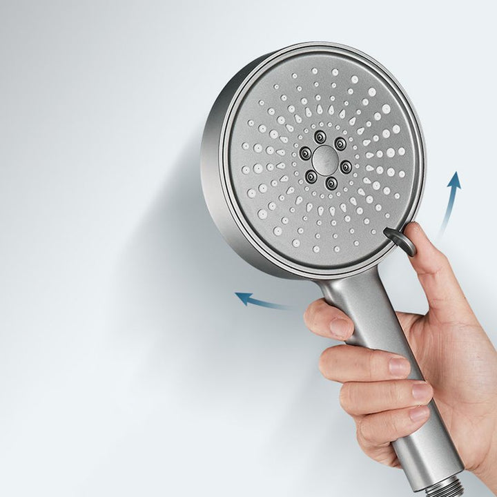 BowLift | Modern Spray Head Round Handheld Water Filtration Showerhead Self-Cleaning