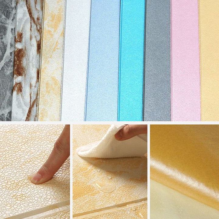 BowLift | Glam Wall Covering Peel and Stick Texture Effect Design Square Wall Panel