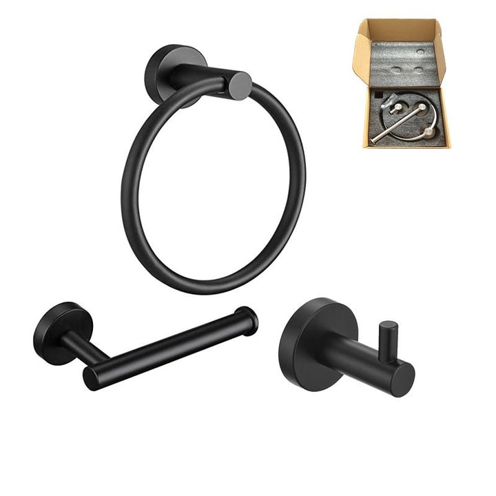 BowLift | Stainless Steel Bathroom Set 3-piece Modern Style Simple Bathroom Accessories Set
