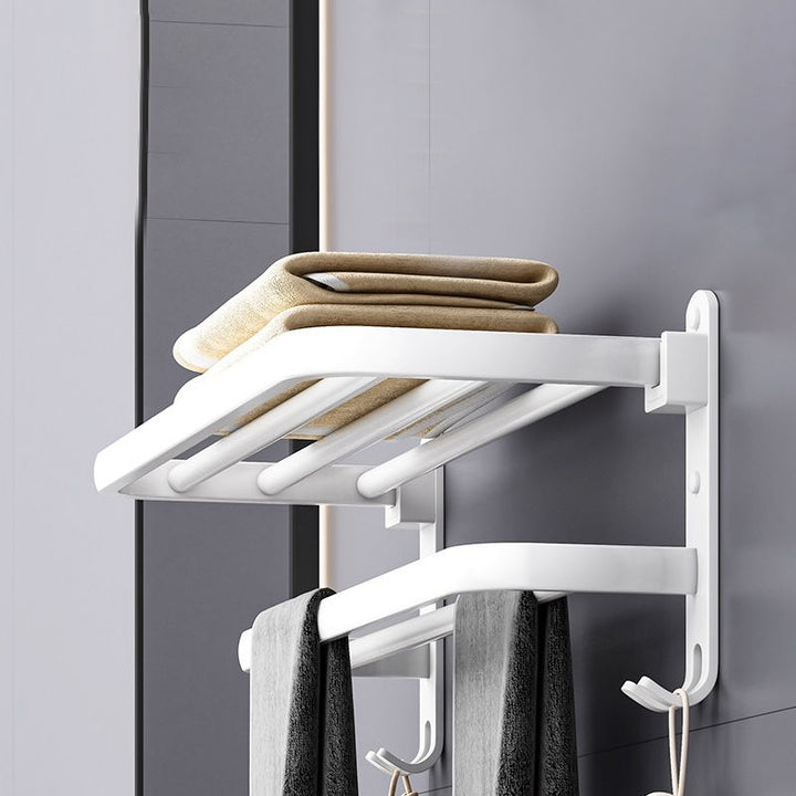 BowLift | White contemporary bathroom accessory set stainless steel aluminum bathroom set