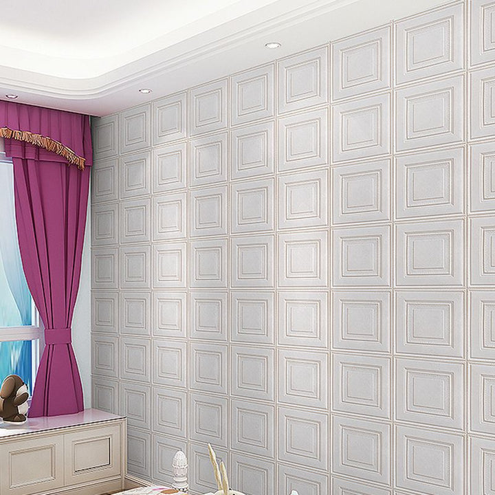 BowLift | Contemporary Wall Shelves 3D Brick Bathroom Wall Panels Set of 2