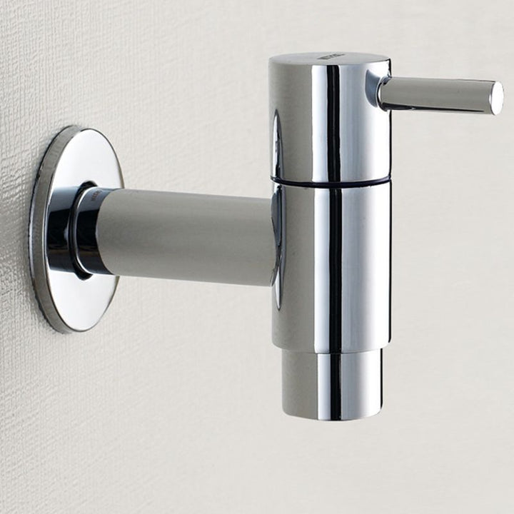 BowLift | Contemporary Wall-Mounted Bathroom Faucet Single Hole Low Arc Solid Brass Circular Faucet