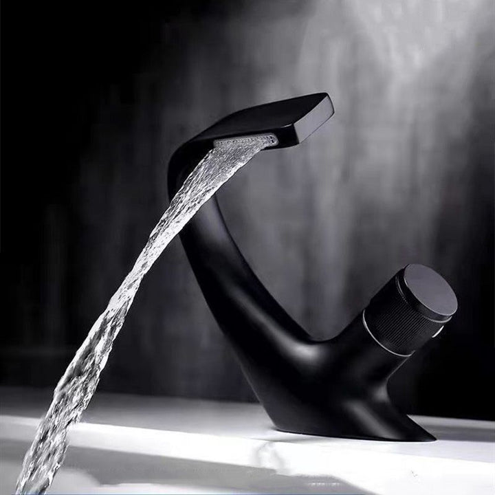 BowLift | Modern Center Connection Faucets Single Lever Faucets with Waterfall Spout