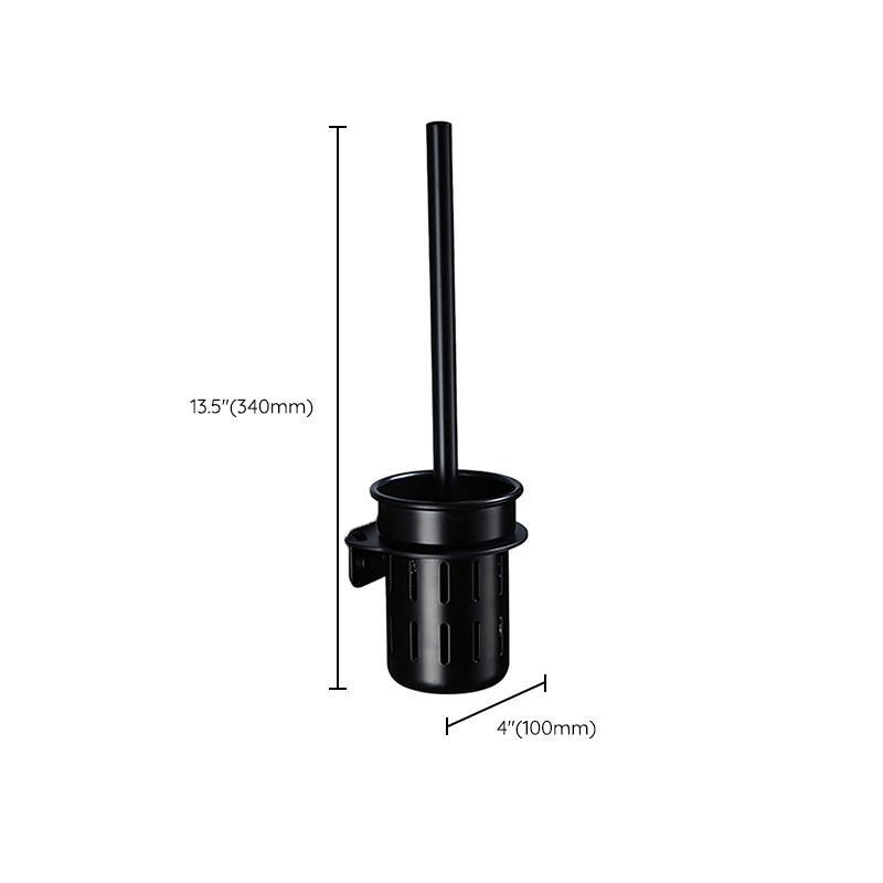 BowLift | Contemporary Bathroom Accessory Set Black Surface Bathrobe Hook/Towel Ring Bar