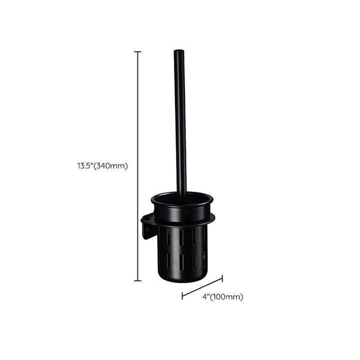 BowLift | Contemporary Bathroom Accessory Set Black Surface Bathrobe Hook/Towel Ring Bar