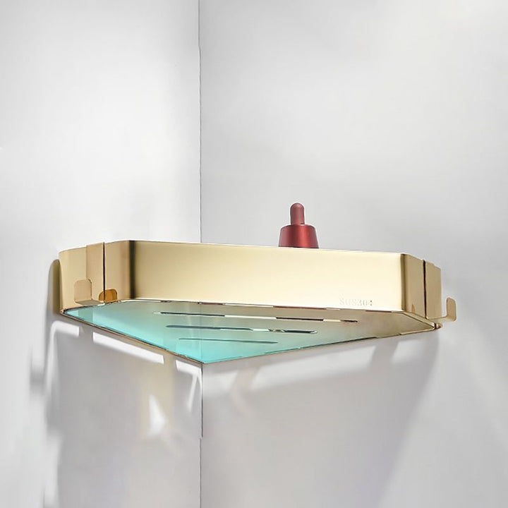 BowLift | Modern 3-piece bathroom accessory set made of stainless steel, bathroom shelf
