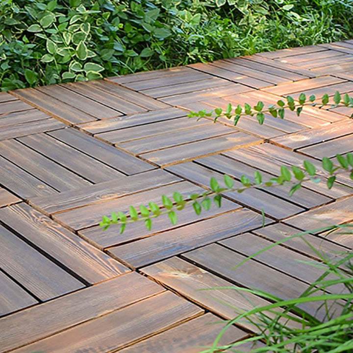 BowLift | Wood Deck/Patio Floor Tiles with Click Installation Floor Slabs Tiles