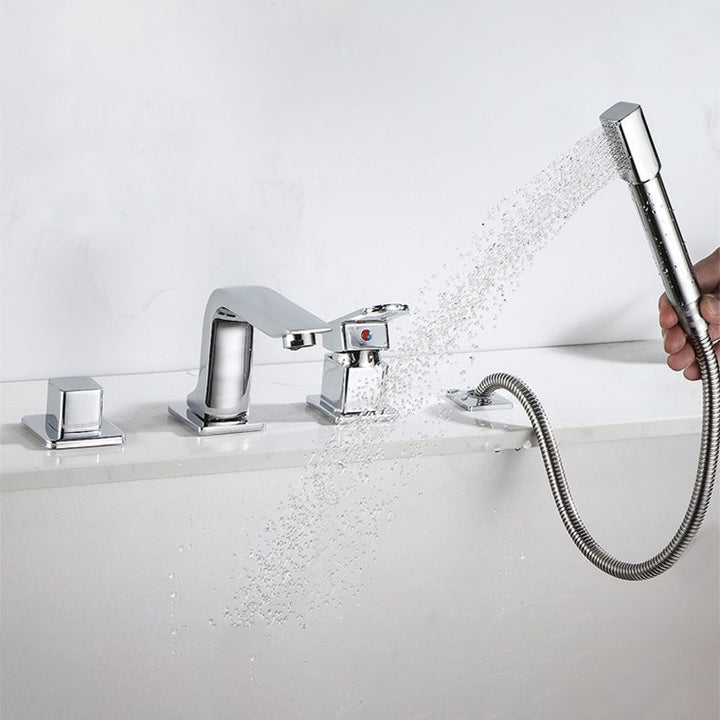 BowLift | Bathroom faucet lever handle brass handheld shower sink faucet