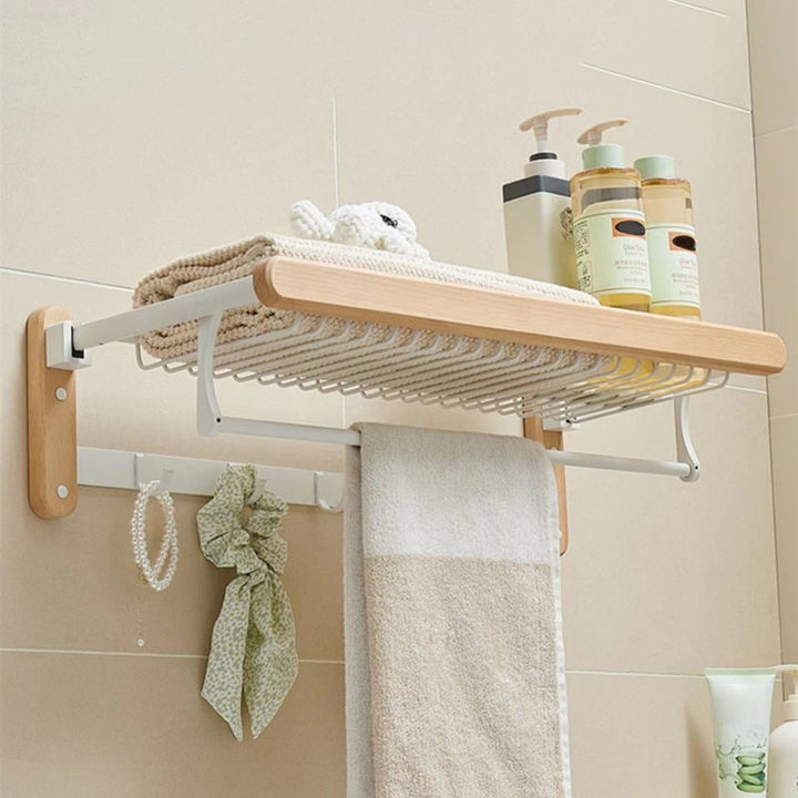 BowLift | White Bathroom Set Solid Wood & Aluminum Bathroom Accessories Individually or as a Set