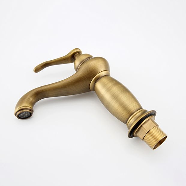 BowLift | Brass Bathroom Vessel Sink Faucet Single Handle Round Basin Faucet with Water Hose