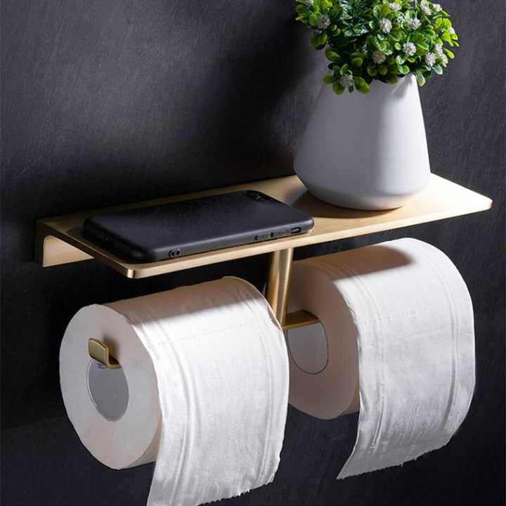BowLift | Brushed Brass Bathroom Hardware Set Retro Golden Bathroom Accessories Set