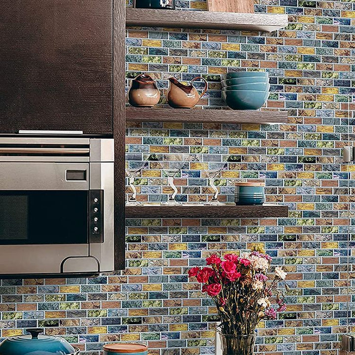 BowLift | Square Peel-and-Stick Tiles Plastic Indoor Peel & Stick Subway Tile