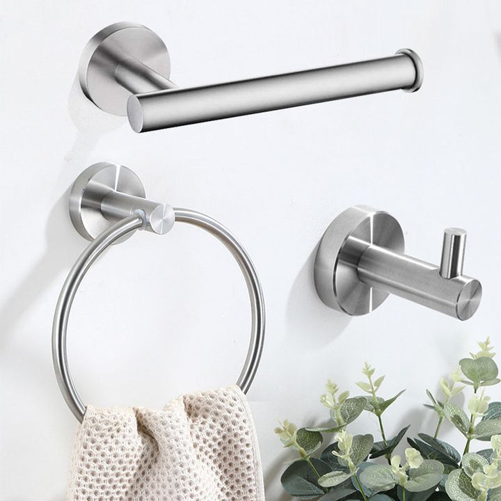 BowLift | Stainless Steel Bathroom Set 3-piece Modern Style Simple Bathroom Accessories Set