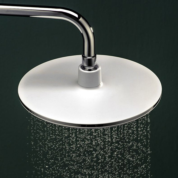 BowLift | Bathroom white shower head combination modern round fixed shower head