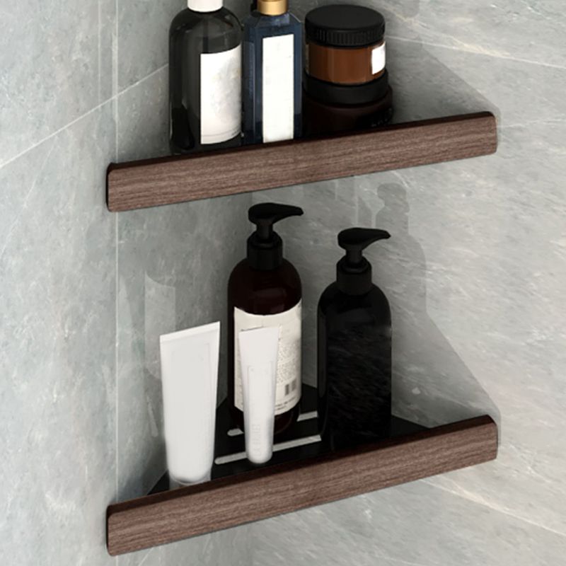 BowLift | 7-piece bathroom accessory set metal bath set with wood accents