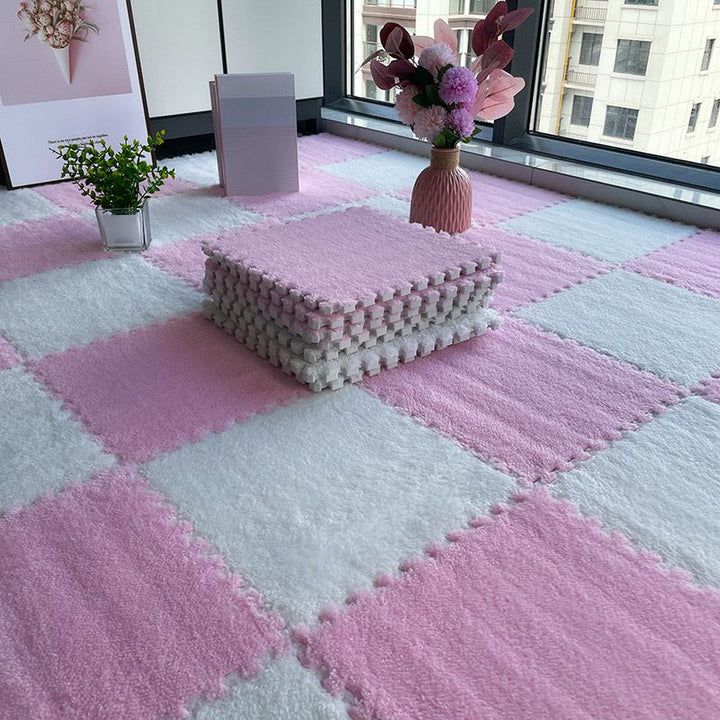 BowLift | Multicolored Level Loop Carpet Tile Non-Slip Composite Floor Tiles for Bedroom