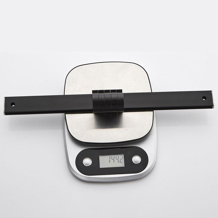 BowLift | 6-piece modern bathroom hardware set in matte black with bathroom shelf/towel holder & bathrobe hooks