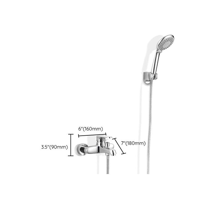 BowLift | Bathroom Bathtub Pull-Out Wall-Mounted Hand Shower Fixed Bathtub Faucet