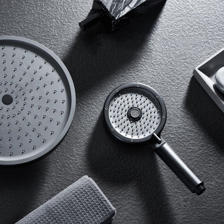 BowLift | Matt Black Hand Shower Modern 3-Stream Round Wall Mounted Hand Shower