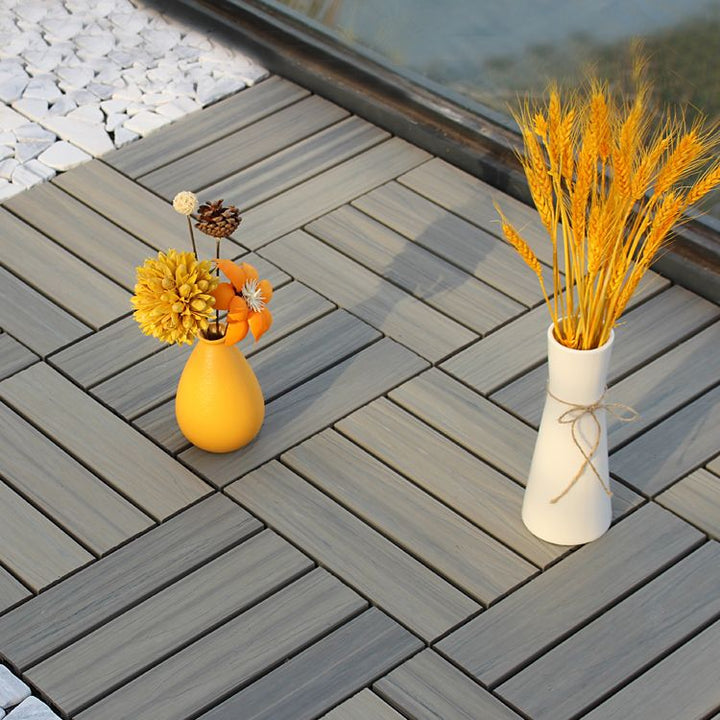 BowLift | Deck Plank drilled hardwood tiles exterior flooring