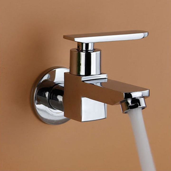 BowLift | Contemporary Wall-Mounted Bathroom Faucet Lever Handles Solid Brass Faucet