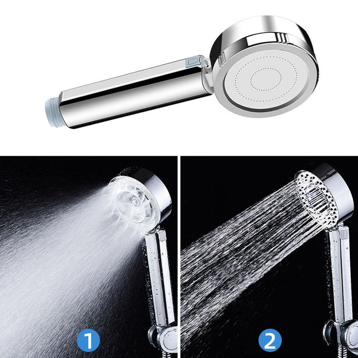 BowLift | Contemporary Wall-Mounted Shower Head Combination Chrome Round Hand Shower