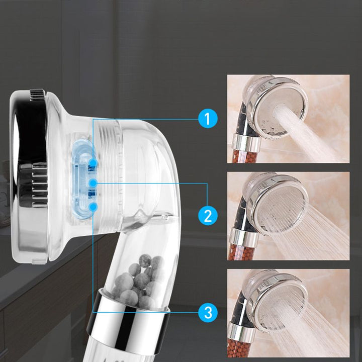 BowLift | Bathroom Showerhead Plastic Water Filtration Round Hand Shower