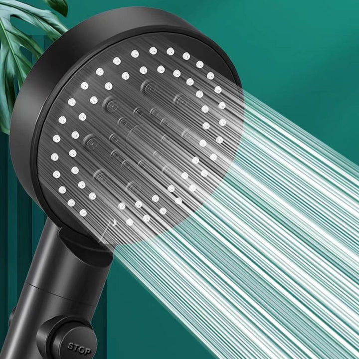 BowLift | Round Handheld Shower Head Plastic Adjustable Spray Pattern Shower Head for Home