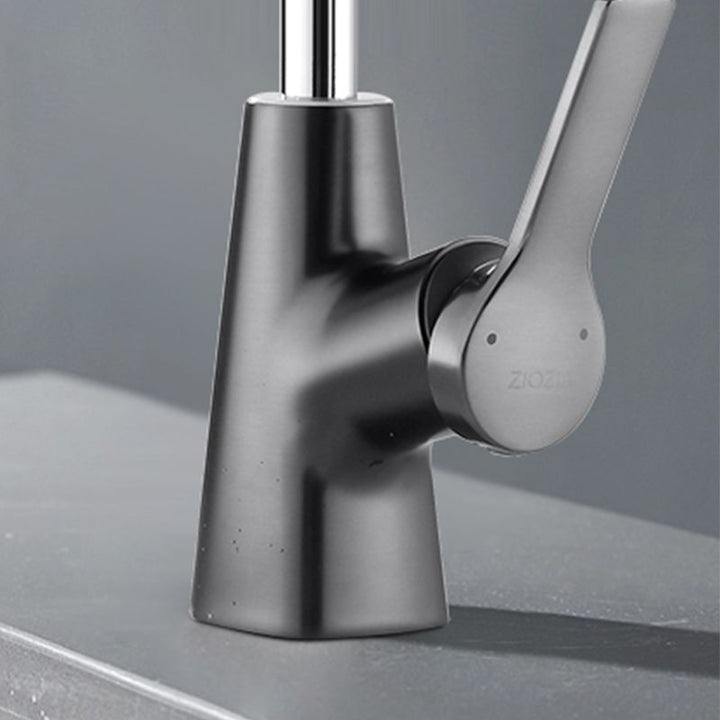 BowLift | Swivel Spout Sink Faucet Brass Bathroom Low Arc Mixer