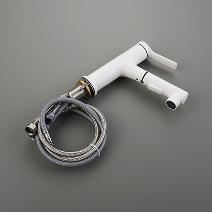 BowLift | Contemporary Single Handle Faucet Retractable Sink Faucet with Lever Handle