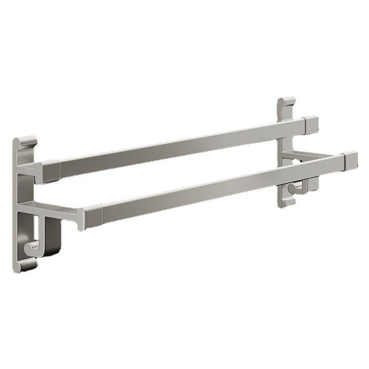 BowLift | Gray Bathroom Accessory Set Contemporary Style Aluminum Towel Bar