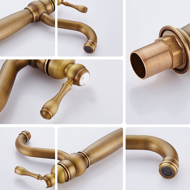 BowLift | Round Basin Faucet Bathroom Faucet Single Lever High Arc Basin Faucet