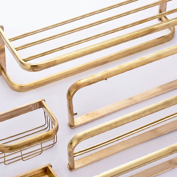 BowLift | Chrome/Gold Bathroom Accessories Set Modern Metal Bathroom Hardware Set