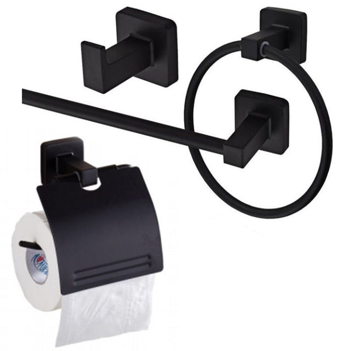 BowLift | Traditional Metal Bathroom Hardware Set Wall Hooks/Towel Bar/Ring & Paper Holder