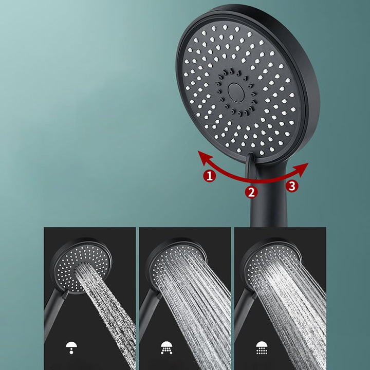 BowLift | Bathroom Shower Head 3-Jet Massage Wall-Mounted Round Shower Head