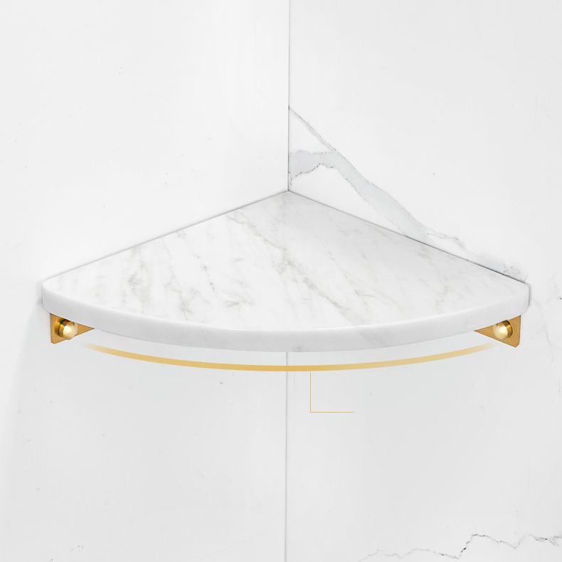 BowLift | 2-piece Bathroom Hardware Set Metal and Marble Bathroom Shelf Set