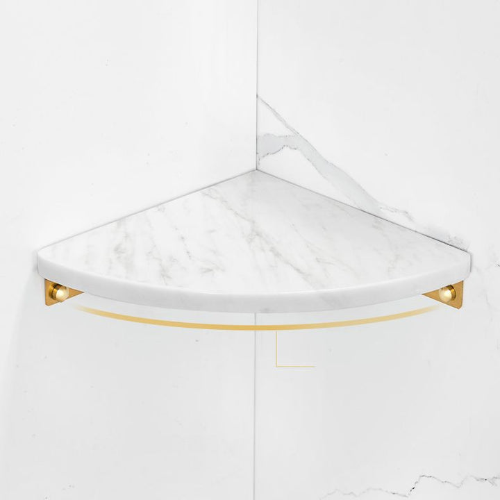BowLift | 2-piece Bathroom Hardware Set Metal and Marble Bathroom Shelf Set