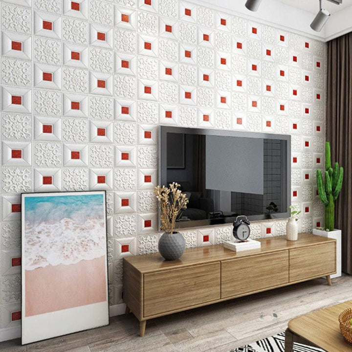 BowLift | Modern wall covering foam 3D embossed peel and stick wall panel