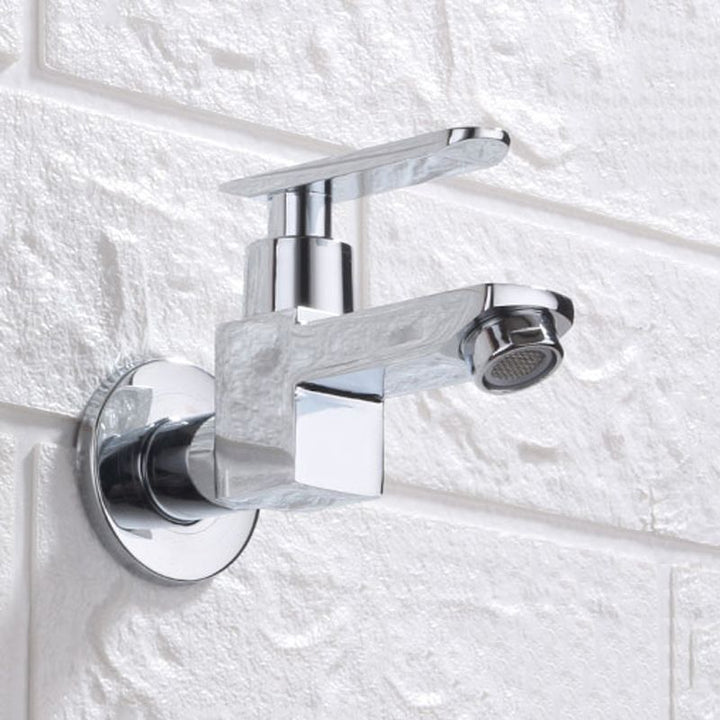 BowLift | Contemporary Wall-Mounted Bathroom Faucet Lever Handles Solid Brass Faucet
