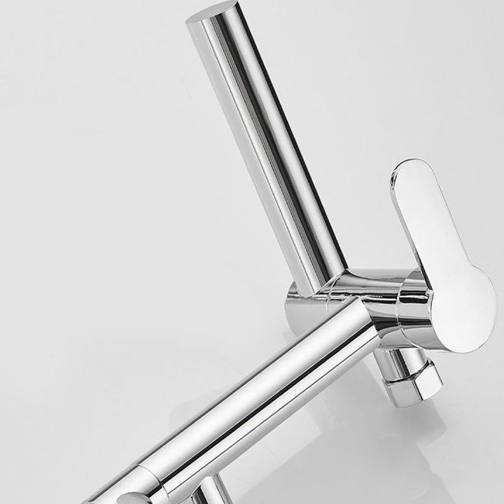 BowLift | Wall-mounted metal swivel bathtub filler with single lever handle