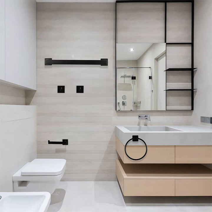 BowLift | Stainless Steel Bathroom Fittings Modern Style Simple Bathroom Fitting Set