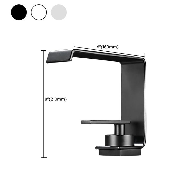 BowLift | Unique Sink Faucet Bathroom Brass Solid Color Waterfall Spout Faucet