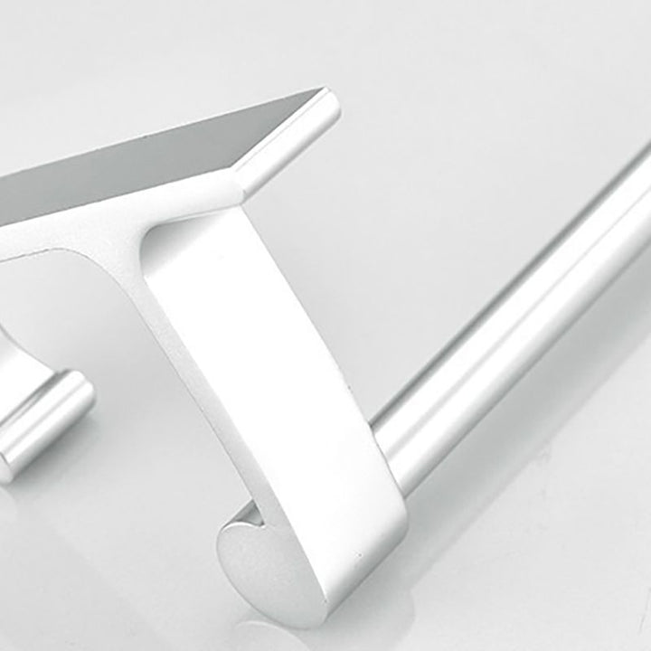 BowLift | Chrome/Black Classic Bathroom Accessory Set Modern Bath Shelf/Towel Bar & Paper Holder